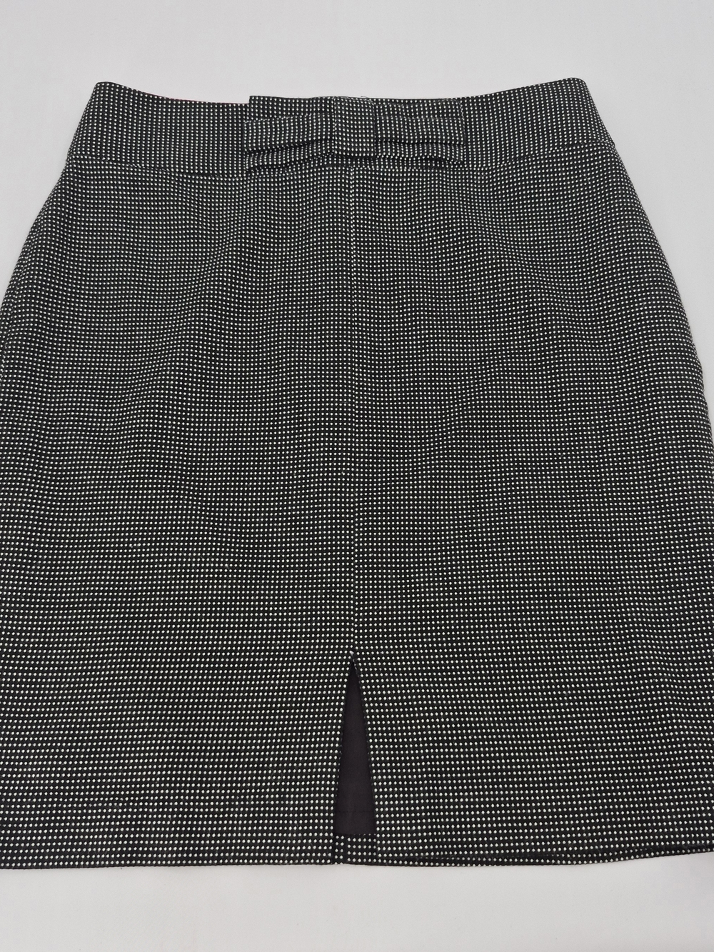 Banana Republic Skirt Size 4 Black Polka Dot Zipper Office Feminine